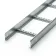 Лоток несущий лестничный НЛ-15 П2,37 УТ1,5 высотой 50 мм, горячеоцинкованный, толщина 1,2 мм, длина 2,5 м