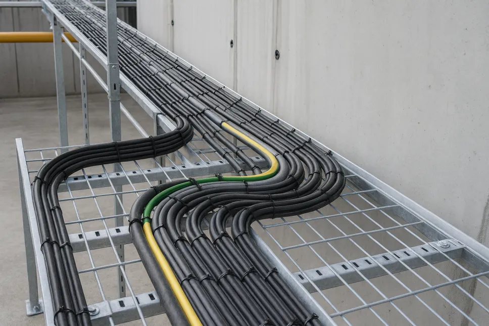 Монтаж лотков от ТМ Групп