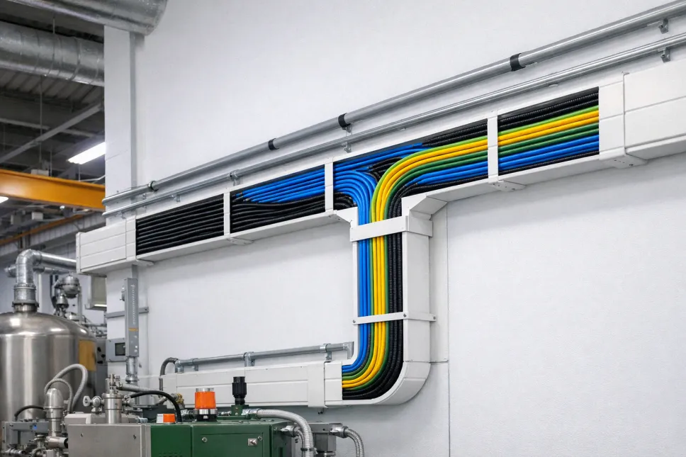 Промышленный монтаж кабельных коробов и кабель каналов-1